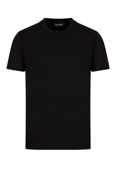 JERSEY T-SHIRT WITH JACQUARD LOGO EMPORIO ARMANI | T-shirt | 8N1TD2 1JGYZ0021